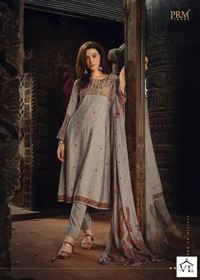 Prm Trendz Haajat Pure Muslin Silk Wholesale Designer Salwar Suit Catalog — Wholesale Salwar Suits, MPA wholesale from Surat - Gallery Image 4