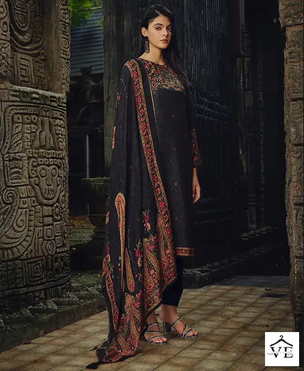 Prm Trendz Haajat Pure Muslin Silk Wholesale Salwar Suit Catalog — Wholesale Salwar Suits, MPA wholesale from Surat — view 1