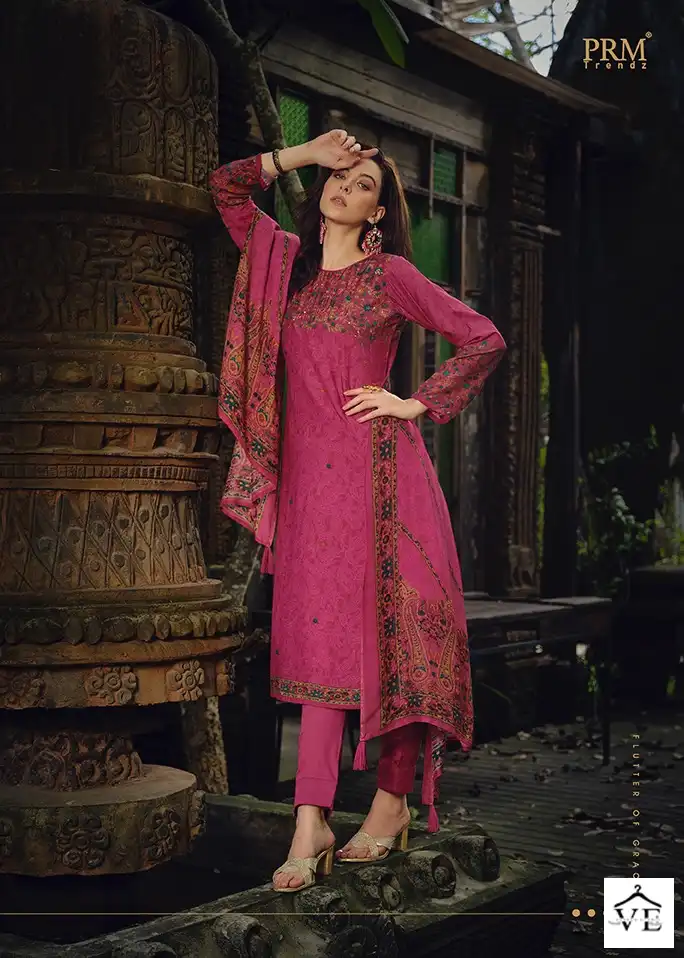 Prm Trendz Haajat Pure Muslin Silk Wholesale Salwar Suit Catalog — Wholesale Salwar Suits, MPA wholesale from Surat - Gallery Image 3