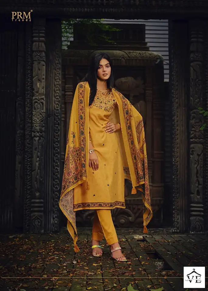 Prm Trendz Haajat Pure Muslin Silk Wholesale Salwar Suit Catalog — Wholesale Salwar Suits, MPA wholesale from Surat - Gallery Image 4