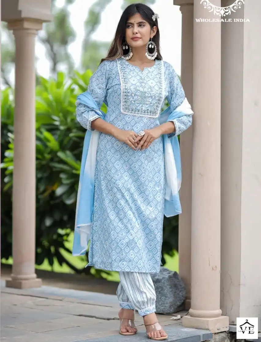 VE Habiba Pure Cotton 60×60 Wholesale Readymade Suits Catalog — Wholesale Salwar Suits, MPA wholesale from Surat — view 1