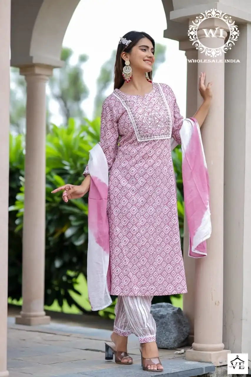 VE Habiba Pure Cotton 60×60 Wholesale Readymade Suits Catalog — Wholesale Salwar Suits, MPA wholesale from Surat — view 2