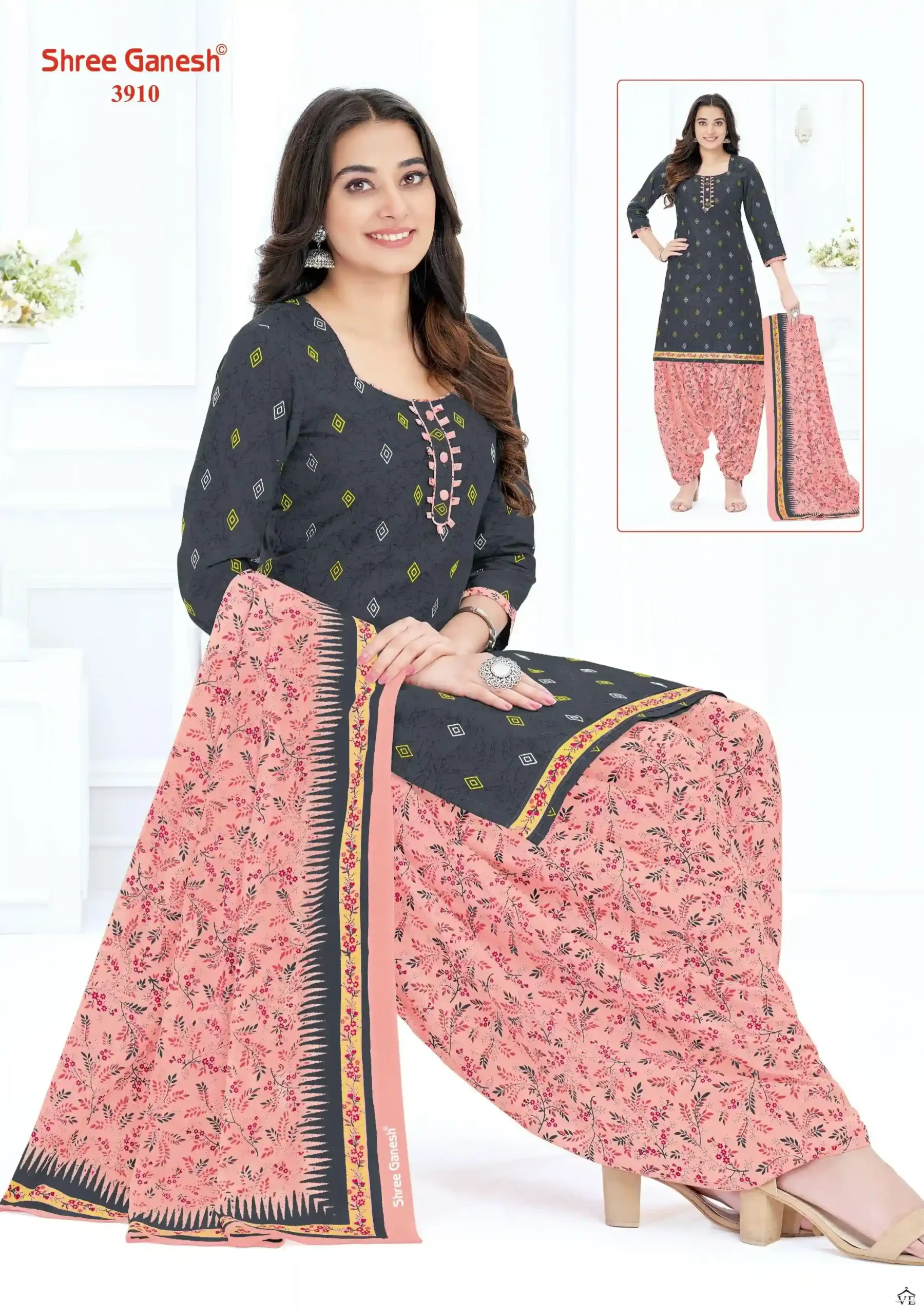 Shree Ganesh Hansika Vol 19 Cotton Wholesale Readymade Suits Catalog — Wholesale Salwar Suits, MPA wholesale from Surat - Gallery Image 15