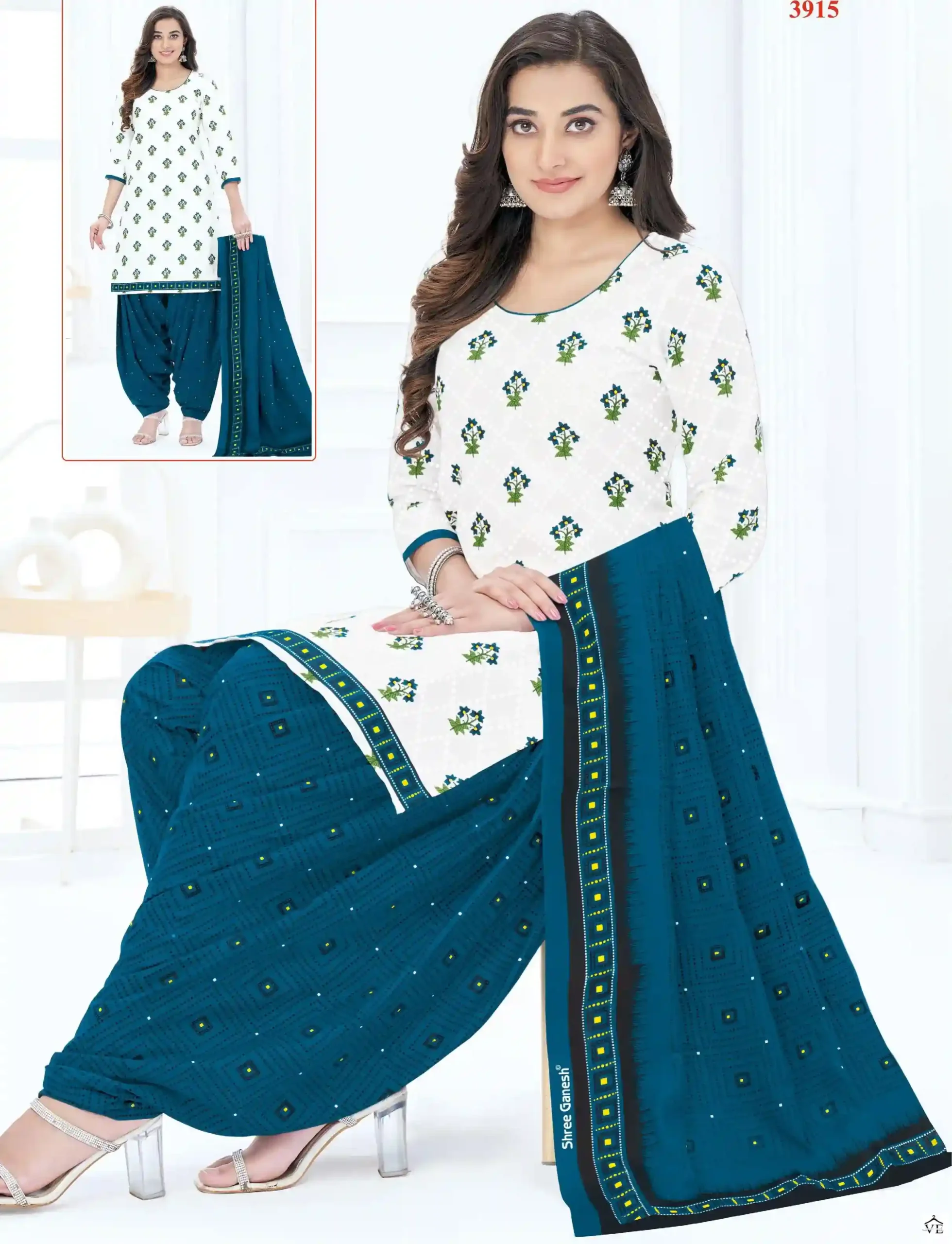 Shree Ganesh Hansika Vol 19 Cotton Wholesale Readymade Suits Catalog — Wholesale Salwar Suits, MPA wholesale from Surat — view 1