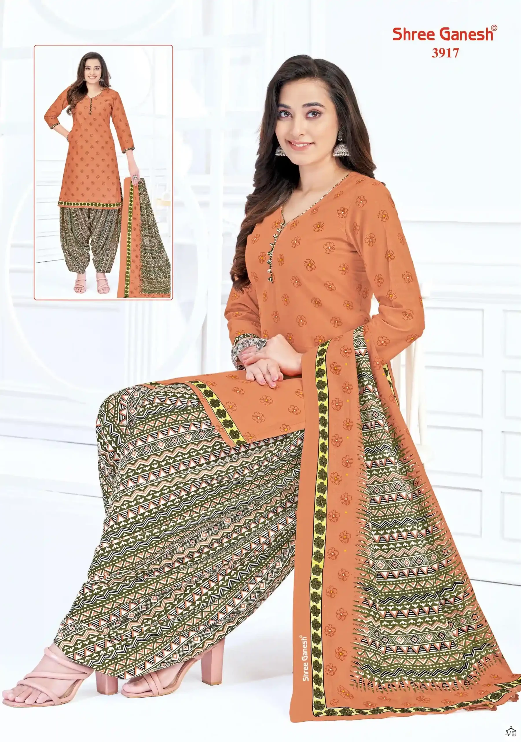 Shree Ganesh Hansika Vol 19 Cotton Wholesale Readymade Suits Catalog — Wholesale Salwar Suits, MPA wholesale from Surat - Gallery Image 21