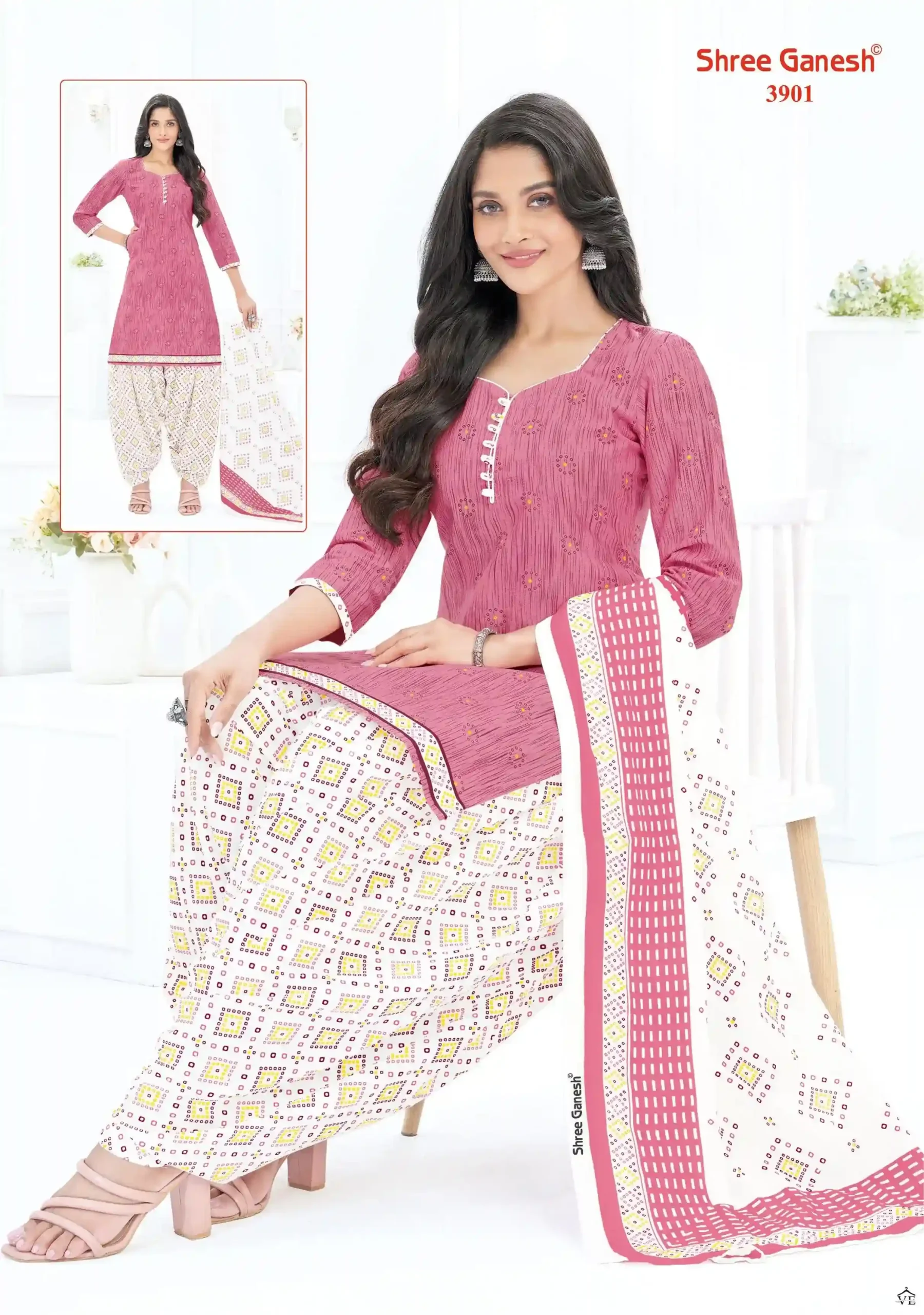 Shree Ganesh Hansika Vol 19 Cotton Wholesale Readymade Suits Catalog — Wholesale Salwar Suits, MPA wholesale from Surat - Gallery Image 6