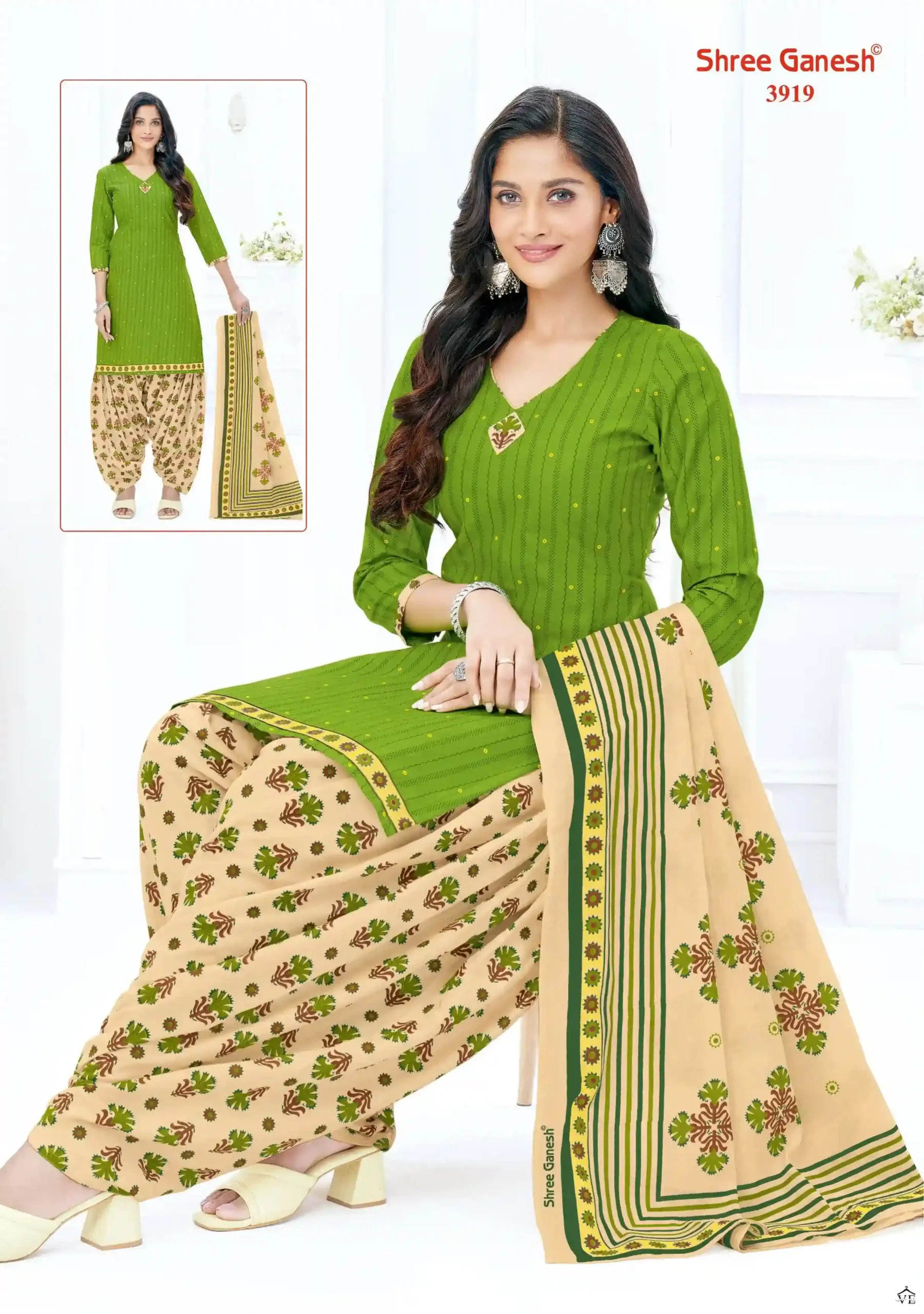 Shree Ganesh Hansika Vol 19 Cotton Wholesale Readymade Suits Catalog — Wholesale Salwar Suits, MPA wholesale from Surat - Gallery Image 23