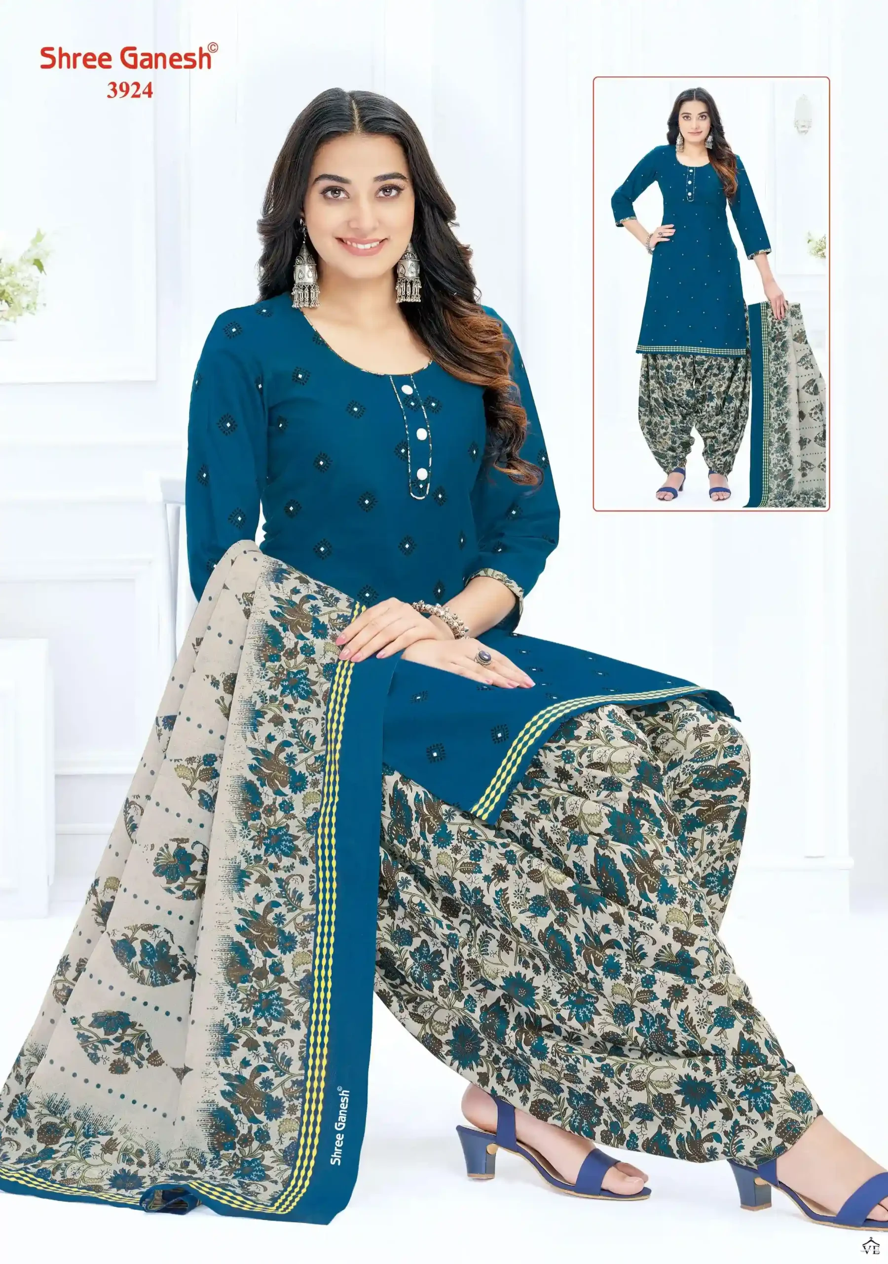 Shree Ganesh Hansika Vol 19 Cotton Wholesale Readymade Suits Catalog — Wholesale Salwar Suits, MPA wholesale from Surat - Gallery Image 28