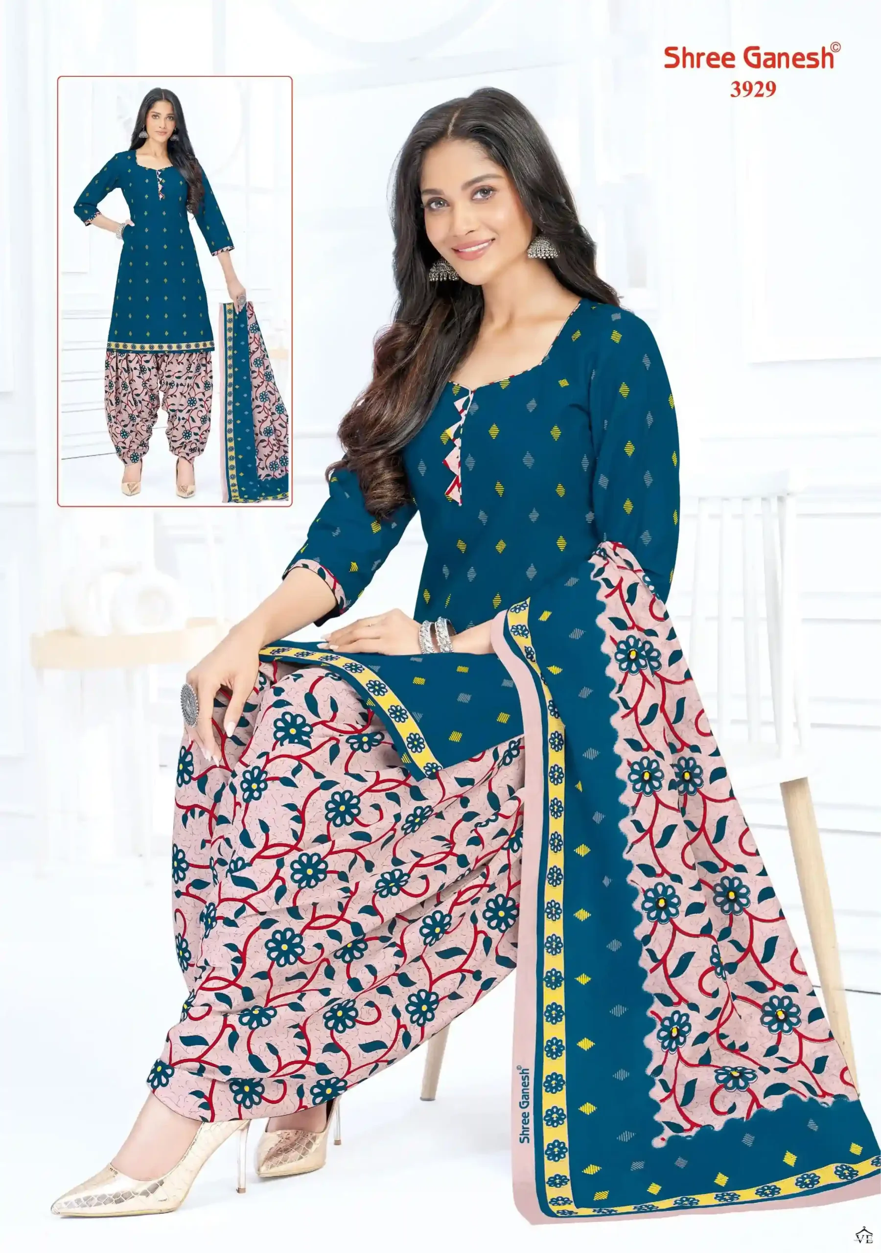 Shree Ganesh Hansika Vol 19 Cotton Wholesale Readymade Suits Catalog — Wholesale Salwar Suits, MPA wholesale from Surat - Gallery Image 33