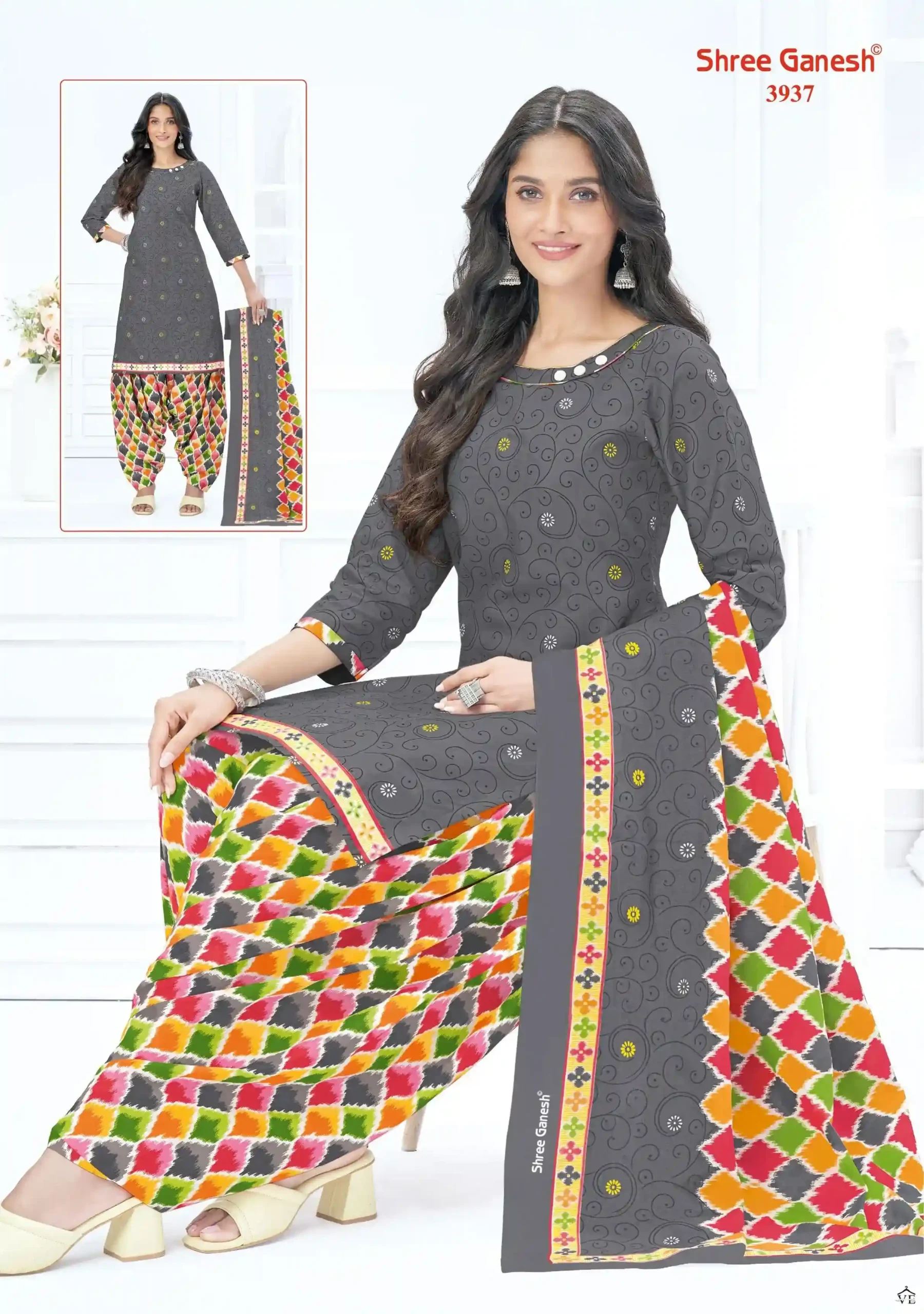 Shree Ganesh Hansika Vol 19 Cotton Wholesale Readymade Suits Catalog — Wholesale Salwar Suits, MPA wholesale from Surat - Gallery Image 2