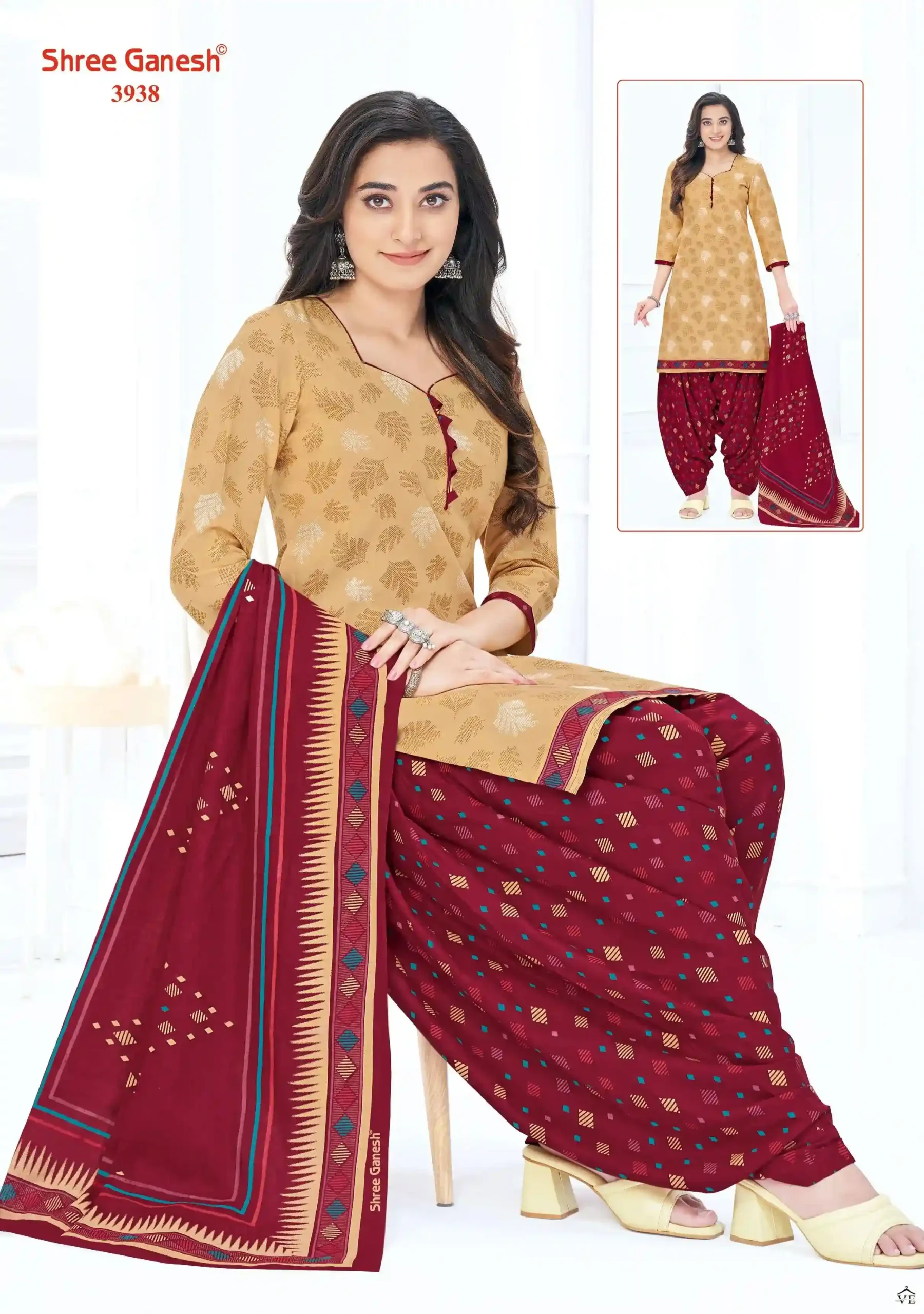 Shree Ganesh Hansika Vol 19 Cotton Wholesale Readymade Suits Catalog — Wholesale Salwar Suits, MPA wholesale from Surat - Gallery Image 3