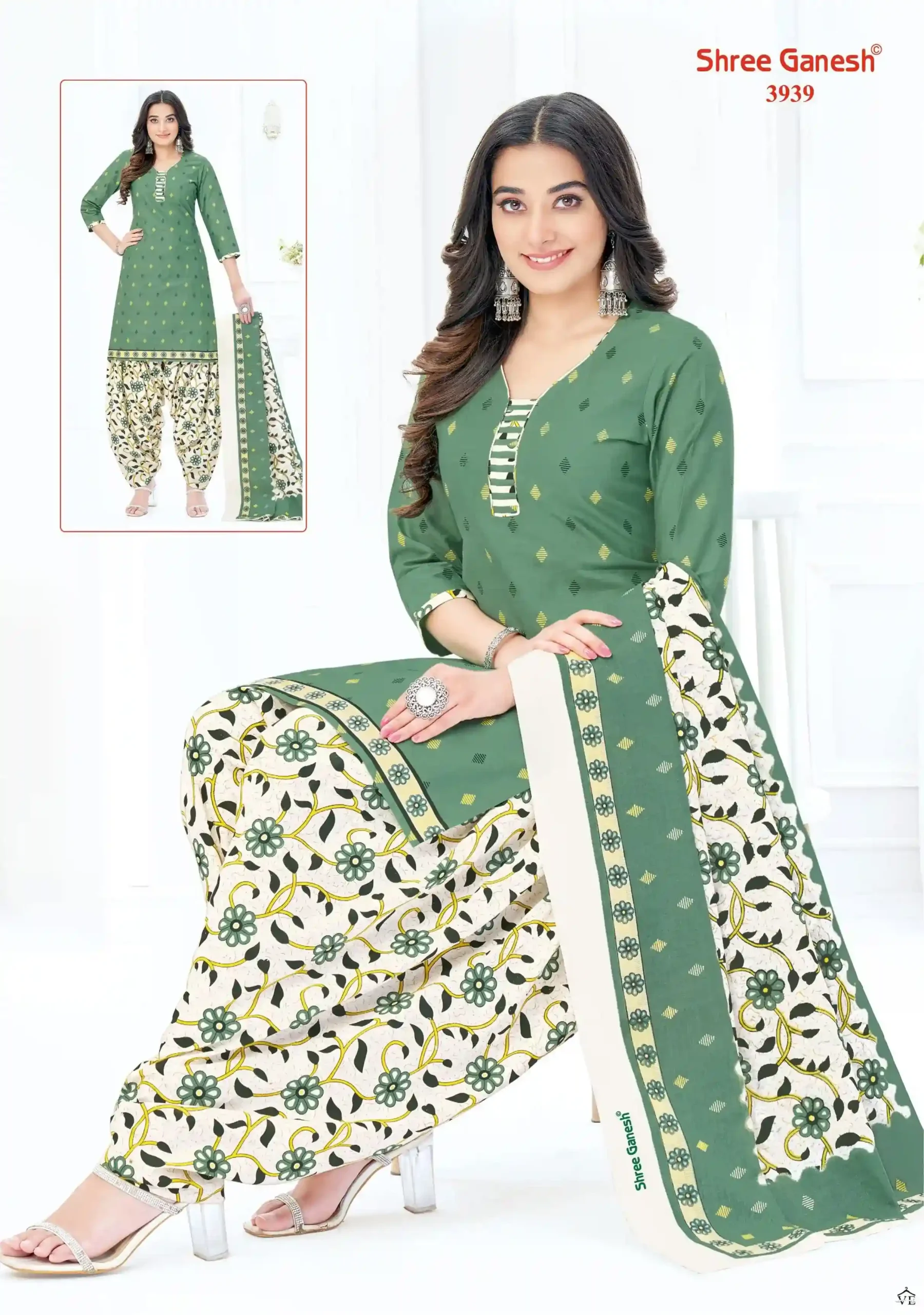 Shree Ganesh Hansika Vol 19 Cotton Wholesale Readymade Suits Catalog — Wholesale Salwar Suits, MPA wholesale from Surat - Gallery Image 4