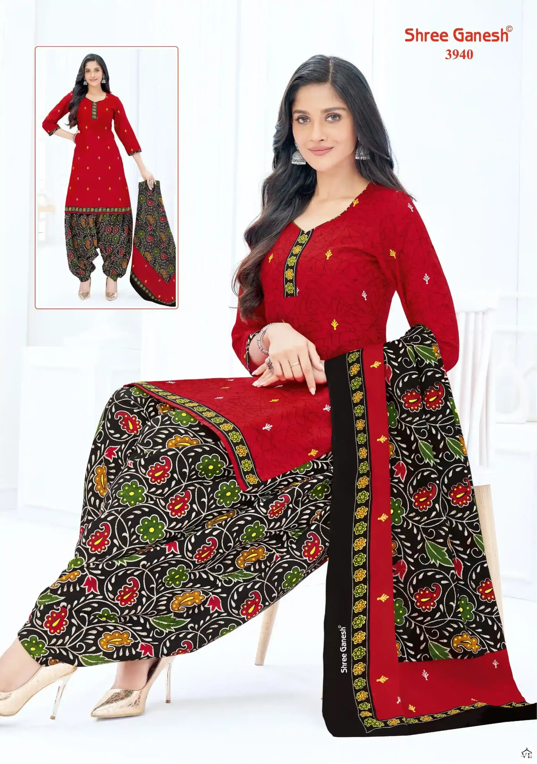 Shree Ganesh Hansika Vol 19 Cotton Wholesale Readymade Suits Catalog — Wholesale Salwar Suits, MPA wholesale from Surat - Gallery Image 5