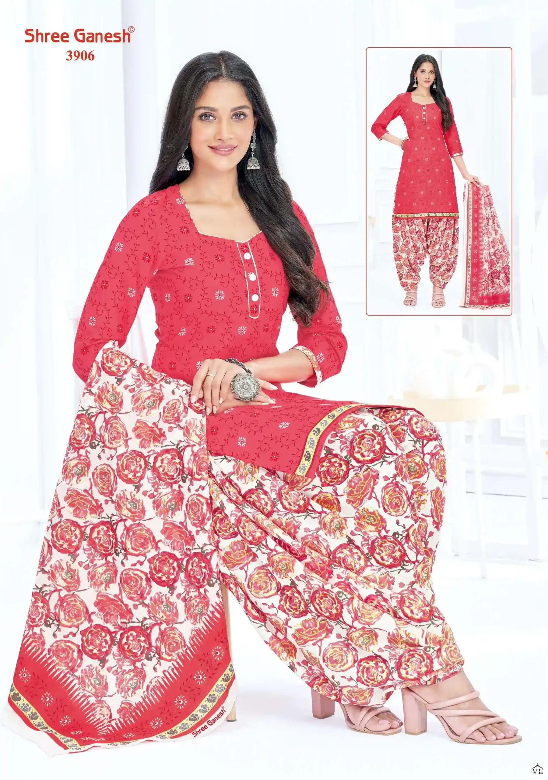 Shree Ganesh Hansika Vol 19 Cotton Wholesale Readymade Suits Catalog — Wholesale Salwar Suits, MPA wholesale from Surat - Gallery Image 11
