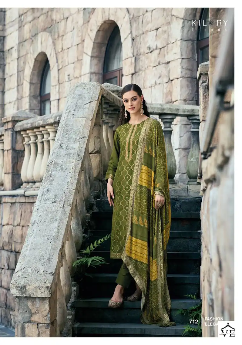 Kilory Trends Haseen Pure Rancard Silk Jaquard Wholesale Designer Salwar Suit Catalog — Wholesale Salwar Suits, MPA wholesale from Surat - Gallery Image 3