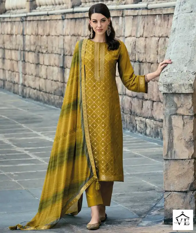Kilory Trends Haseen Pure Rancard Silk Jaquard Wholesale Designer Salwar Suit Catalog — Wholesale Salwar Suits, MPA wholesale from Surat — view 1