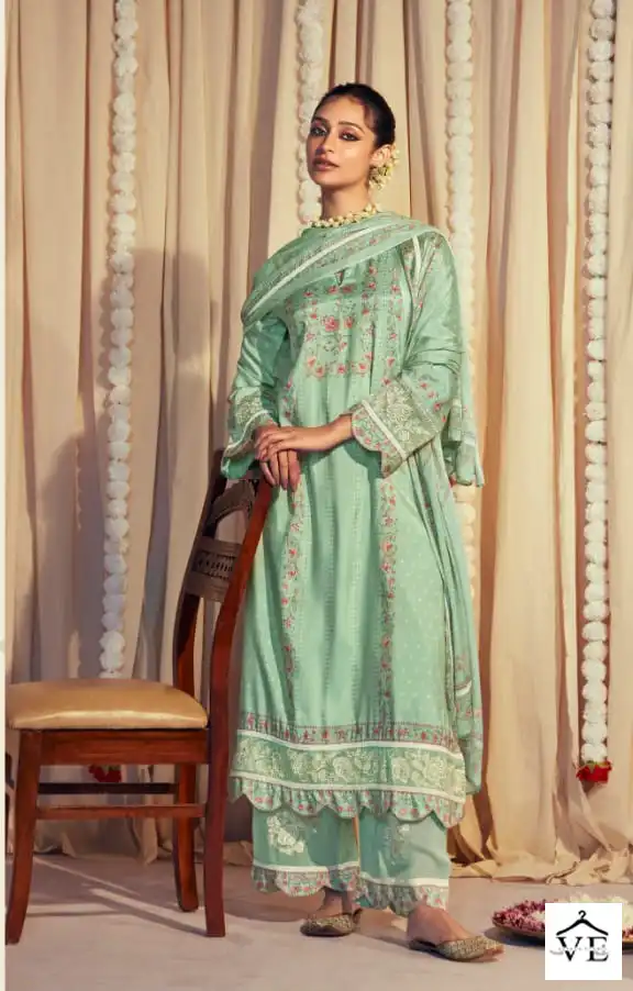 Kimora Heer Habiba Pure Muslin Wholesale Salwar Suit Catalog — Wholesale Salwar Suits, MPA wholesale from Surat - Gallery Image 2