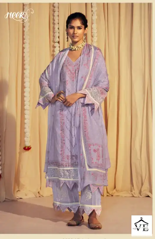 Kimora Heer Habiba Pure Muslin Wholesale Salwar Suit Catalog — Wholesale Salwar Suits, MPA wholesale from Surat - Gallery Image 3