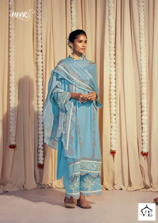 Kimora Heer Habiba Pure Muslin Wholesale Salwar Suit Catalog — Wholesale Salwar Suits, MPA wholesale from Surat - Gallery Image 6