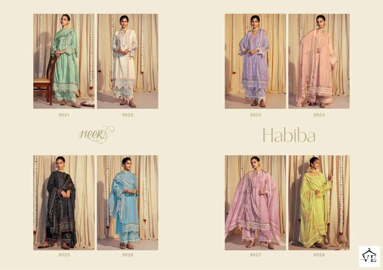 Kimora Heer Habiba Pure Muslin Wholesale Salwar Suit Catalog — Wholesale Salwar Suits, MPA wholesale from Surat — view 9
