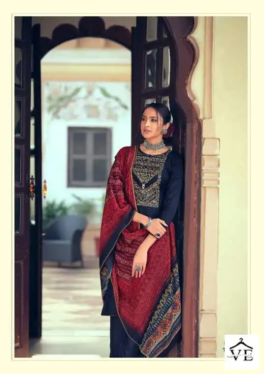 Vardan Ethnic Hermitage Pure Jam Satin Wholesale Designer Salwar Suit Catalog — Wholesale Salwar Suits, MPA wholesale from Surat — view 10
