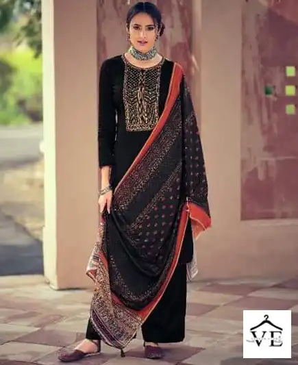 Vardan Ethnic Hermitage Pure Jam Satin Wholesale Designer Salwar Suit Catalog — Wholesale Salwar Suits, MPA wholesale from Surat — view 1