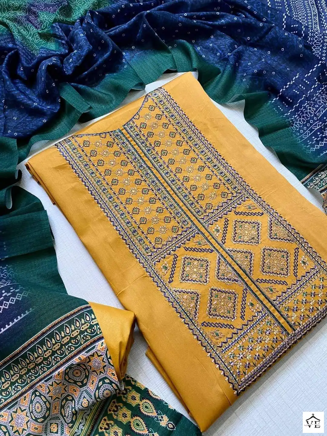 Vardan Ethnic Hermitage Pure Jam Satin Wholesale Designer Salwar Suit Catalog — Wholesale Salwar Suits, MPA wholesale from Surat - Gallery Image 6
