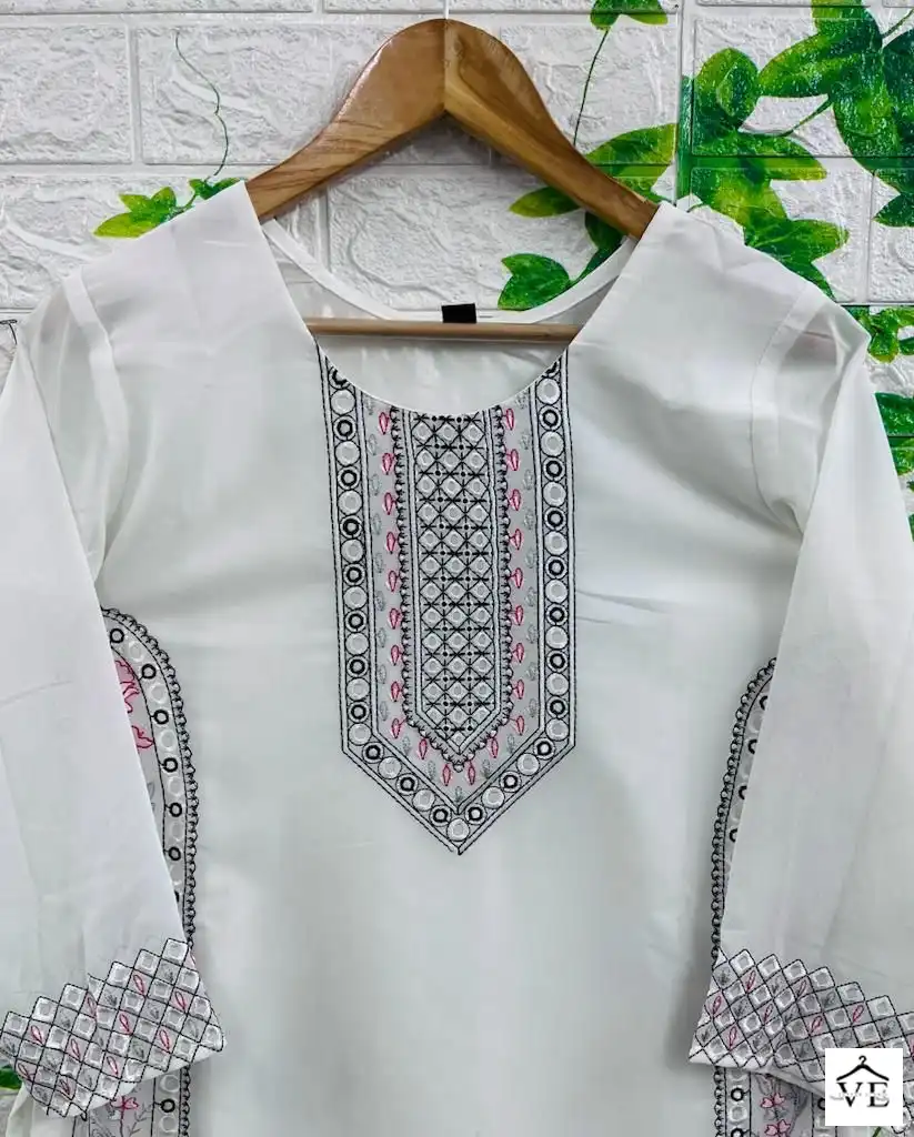 Hoor Tex HF-15 Georgette Wholesale Kurta Pant Catalog — Wholesale Kurtis, MPA wholesale from Surat — view 6
