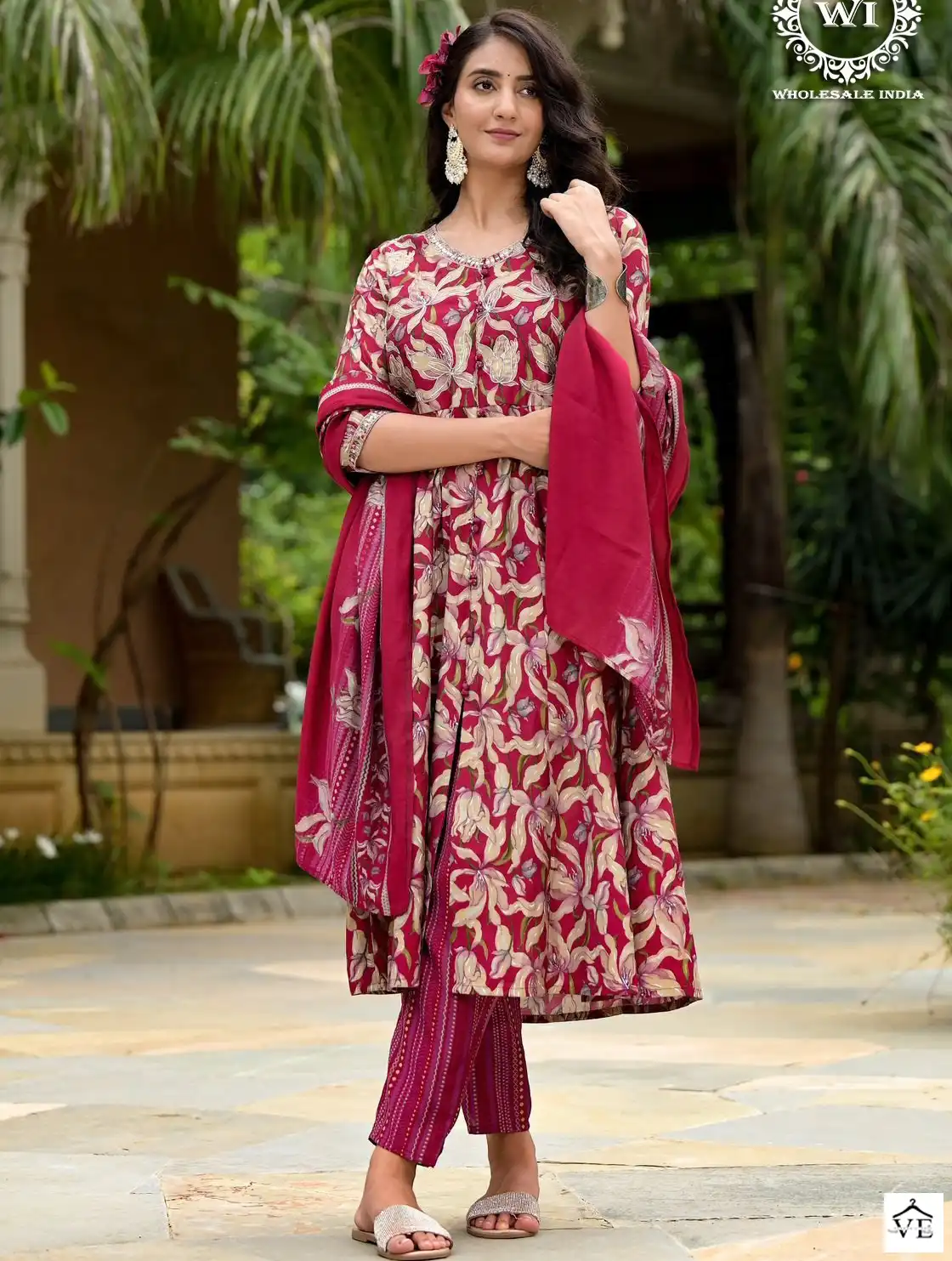 VE Husna Pure Muslin Wholesale Readymade Suits Catalog — Wholesale Salwar Suits, MPA wholesale from Surat — view 1