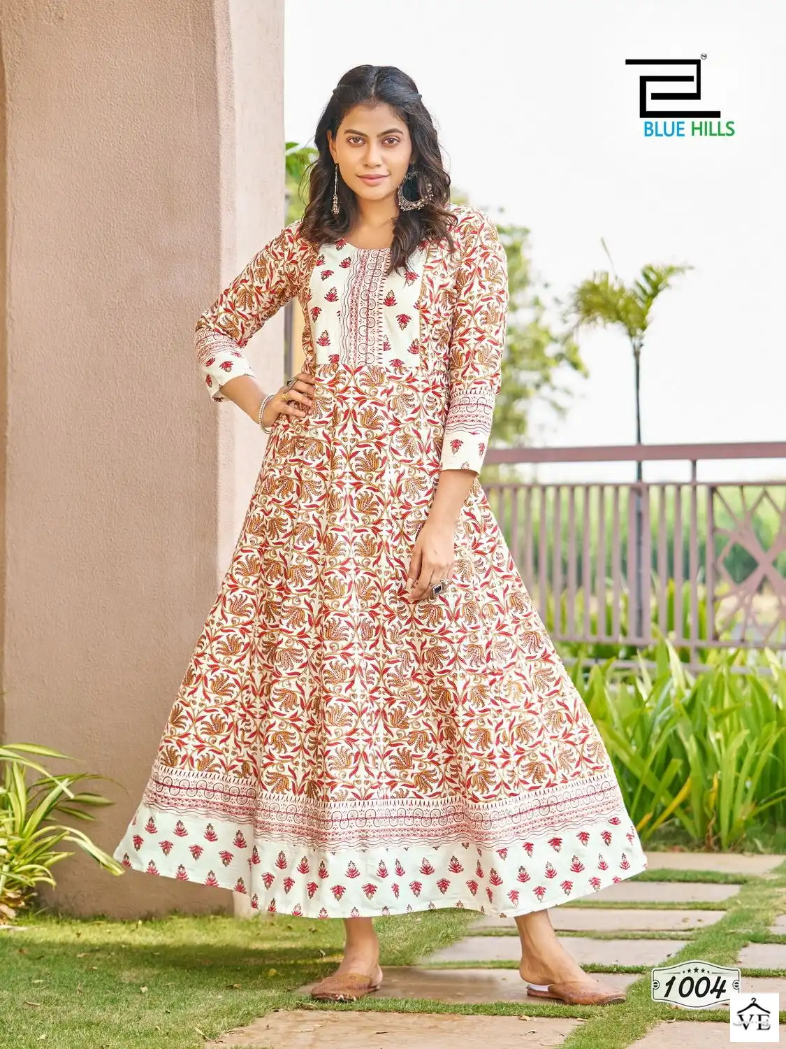 Blue Hills Happy Hours Rayon 14Kg Foil Print Wholesale Anarkali Gown Catalog — Wholesale Kurtis, MPA wholesale from Surat — view 2