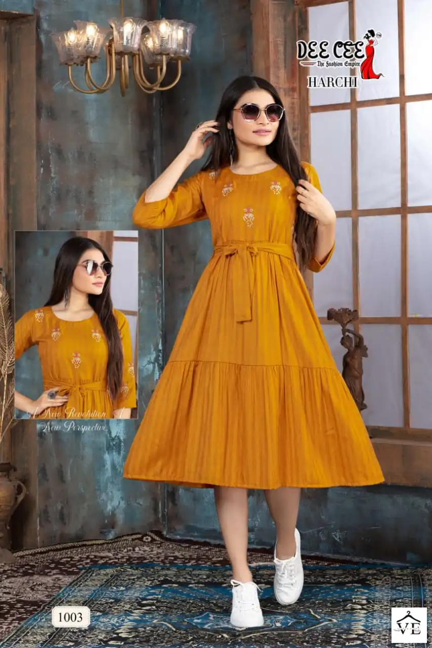 Deecee Harchi Rayon Wholesale Kurti Catalog — Wholesale Kurtis, MPA wholesale from Surat - Gallery Image 5