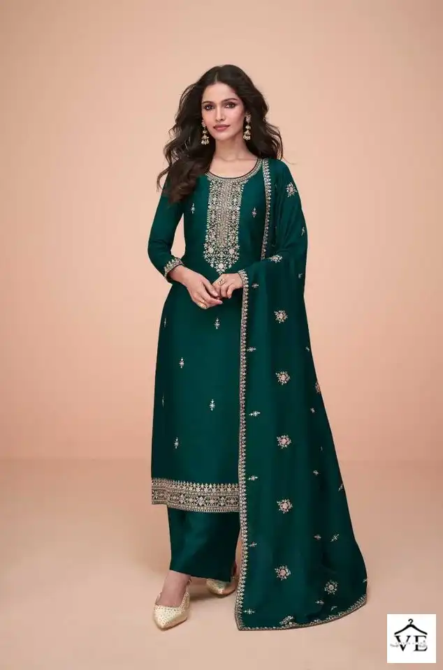 Aashirwad Hiva Premium Silk Wholesale Designer Salwar Suit Catalog — Wholesale Salwar Suits, Aashirwad Creation wholesale from Surat — view 5