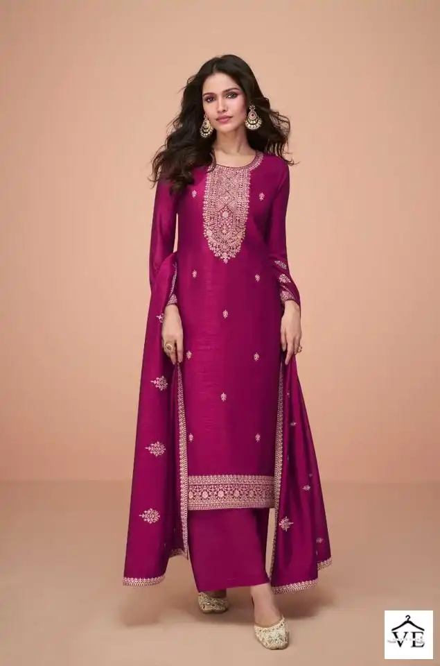 Aashirwad Hiva Premium Silk Wholesale Designer Salwar Suit Catalog — Wholesale Salwar Suits, Aashirwad Creation wholesale from Surat — view 2