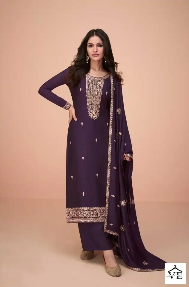 Aashirwad Hiva Premium Silk Wholesale Designer Salwar Suit Catalog — Wholesale Salwar Suits, Aashirwad Creation wholesale from Surat — view 3