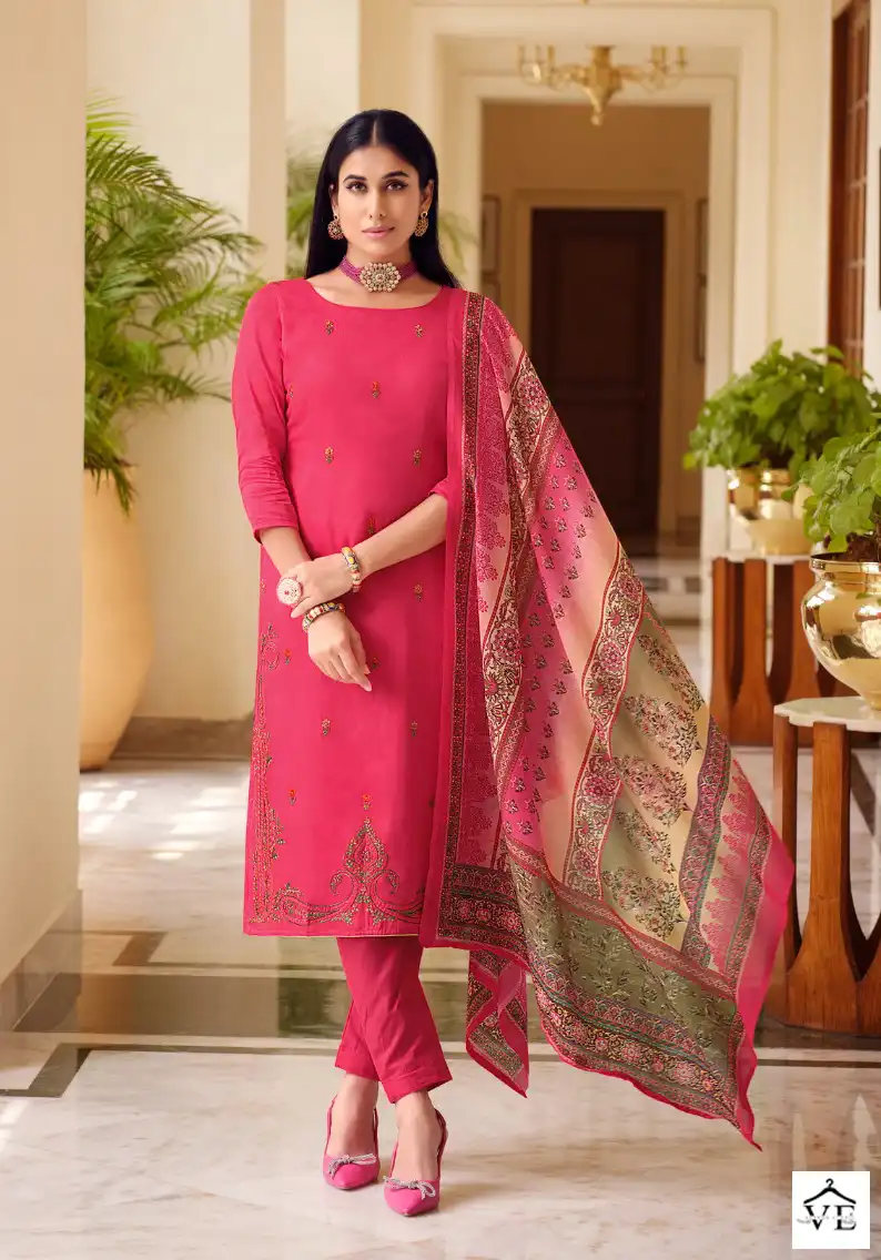 Belliza Designer Ibadat Jam Cotton Wholesale Fancy Kashmiri Embroidery Work Salwar Suit Catalog — Wholesale Salwar Suits, Belliza Designer wholesale from Surat - Gallery Image 2