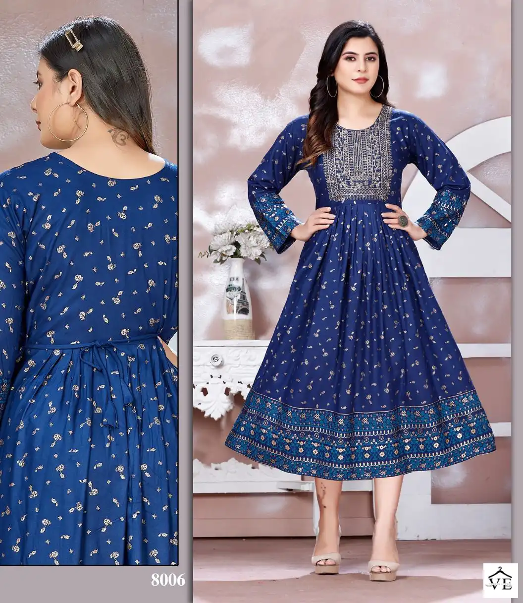 Beauty Queen I’M Bindass-2 Heavy Rayon 14 Kg Wholesale Kurti Catalog — Wholesale Kurtis, MPA wholesale from Surat - Gallery Image 8