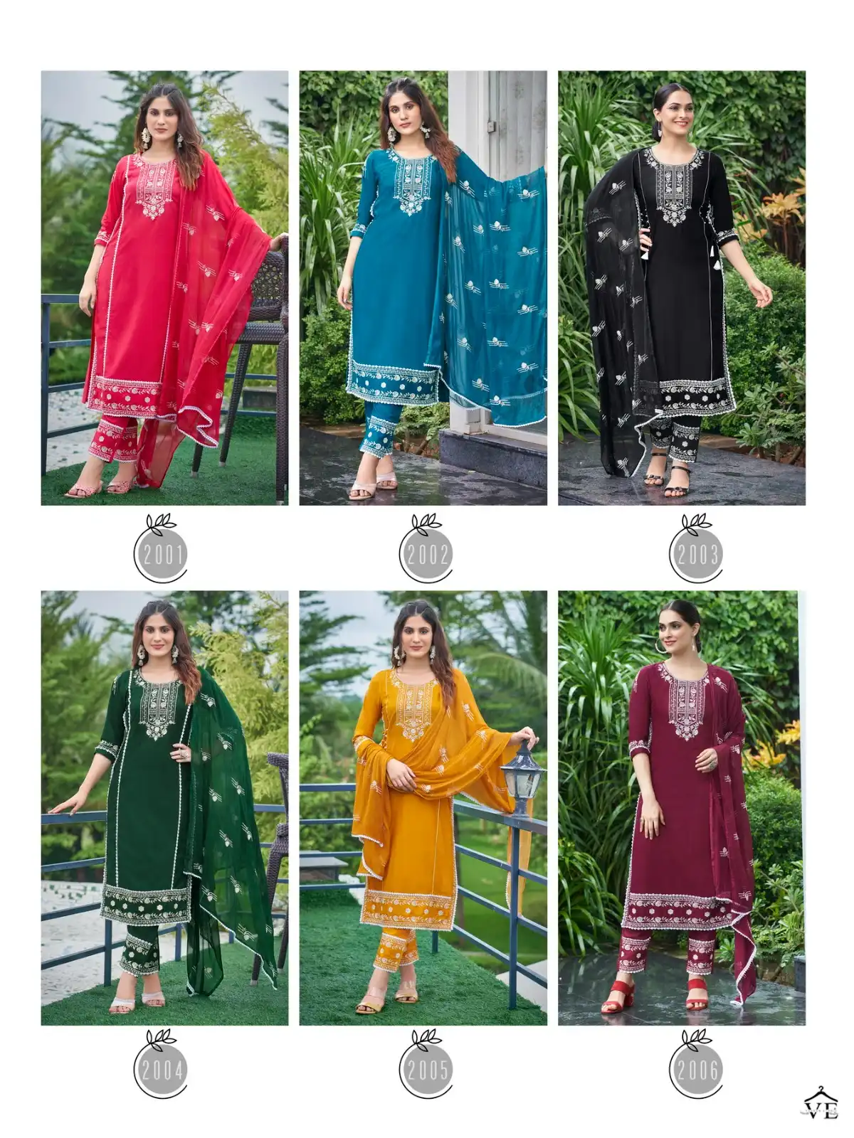 Parra Inayat Vol 2 Pure Rayon 14 Kg Wholesale Readymade Suits Catalog — Wholesale Salwar Suits, MPA wholesale from Surat — view 7