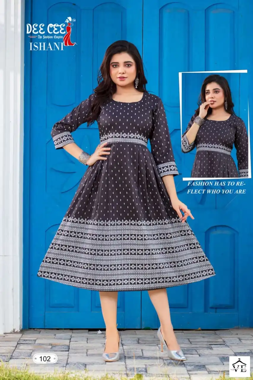 Deecee Ishani Linen Silk Wholesale Long Kurtis Catalog — Wholesale Kurtis, MPA wholesale from Surat - Gallery Image 4