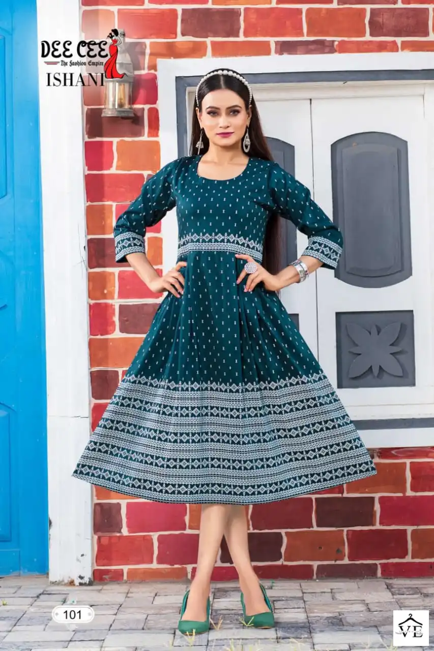 Deecee Ishani Linen Silk Wholesale Long Kurtis Catalog — Wholesale Kurtis, MPA wholesale from Surat - Gallery Image 5