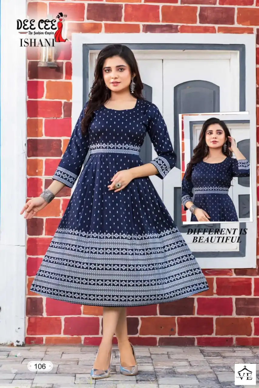 Deecee Ishani Linen Silk Wholesale Long Kurtis Catalog — Wholesale Kurtis, MPA wholesale from Surat - Gallery Image 6