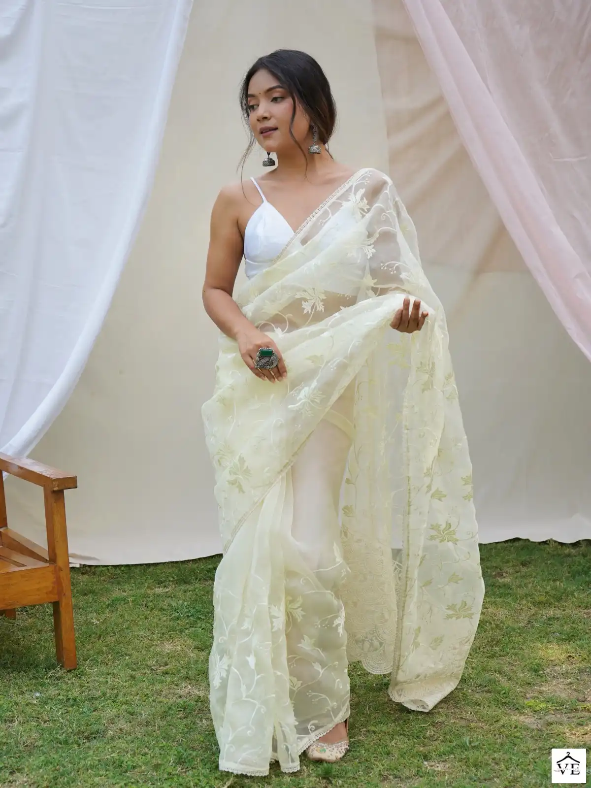 Shree Trends Ishaq Organza Wholesale Saree Catalog — Wholesale Sarees, MPA wholesale from Surat - Gallery Image 3
