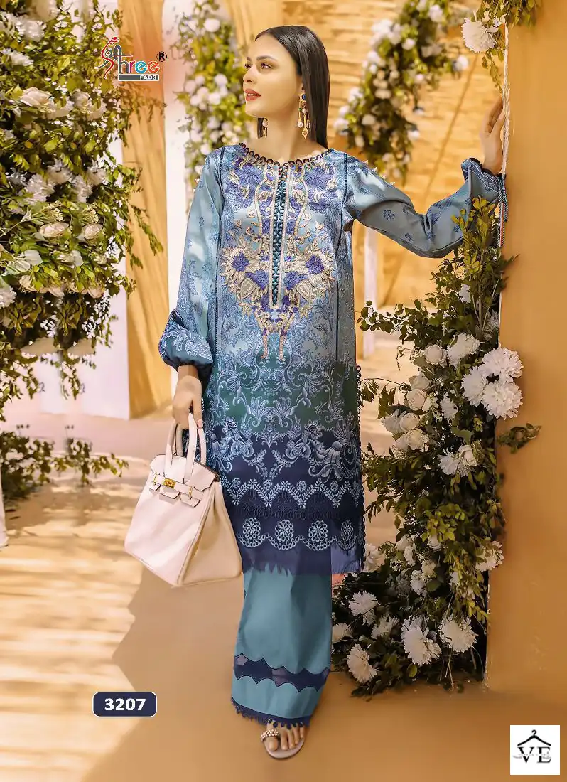 Shree Fabs Jade Solitaire Vol-4 Pure Cotton Wholesale Pakistani Suits Catalog — Wholesale Salwar Suits, MPA wholesale from Surat - Gallery Image 3