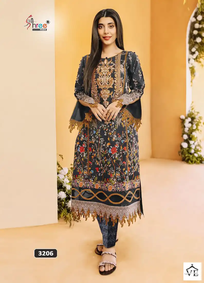 Shree Fabs Jade Solitaire Vol-4 Pure Cotton Wholesale Pakistani Suits Catalog — Wholesale Salwar Suits, MPA wholesale from Surat - Gallery Image 4