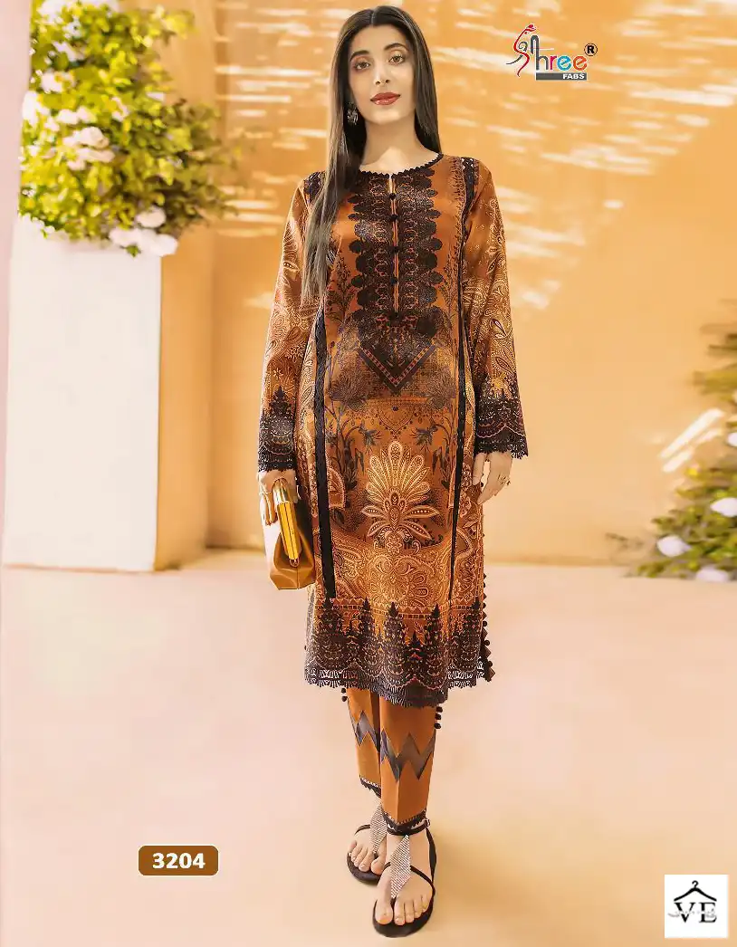 Shree Fabs Jade Solitaire Vol-4 Pure Cotton Wholesale Pakistani Suits Catalog — Wholesale Salwar Suits, MPA wholesale from Surat — view 1