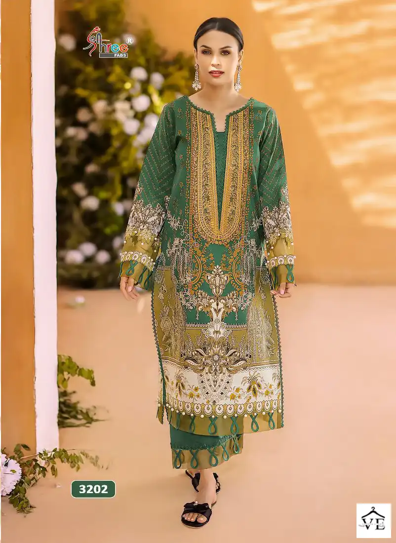 Shree Fabs Jade Solitaire Vol-4 Pure Cotton Wholesale Pakistani Suits Catalog — Wholesale Salwar Suits, MPA wholesale from Surat - Gallery Image 7