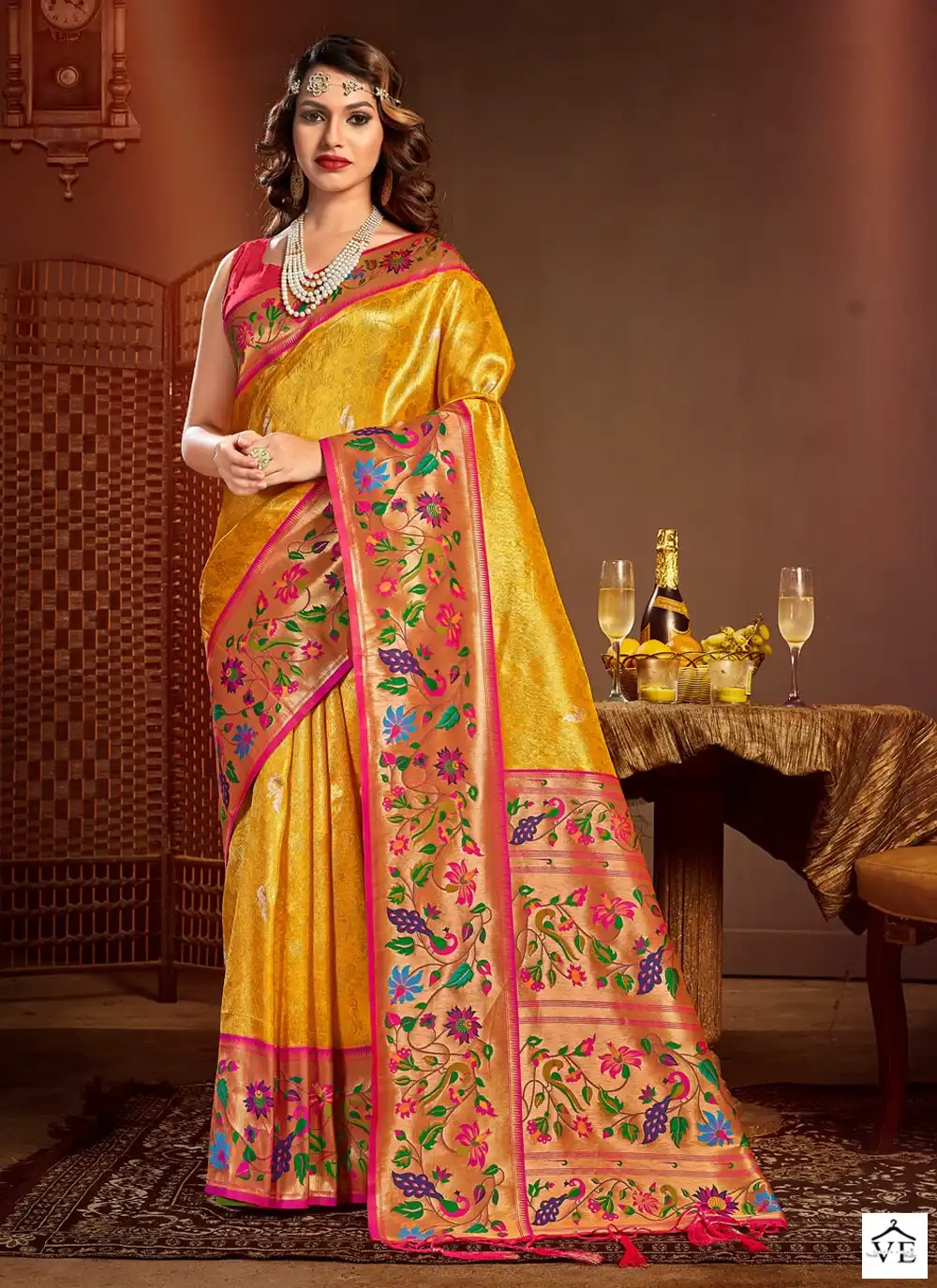 Sargam Jeshika Paithani Silk Wholesale Saree Catalog — Wholesale Sarees, MPA wholesale from Surat - Gallery Image 3