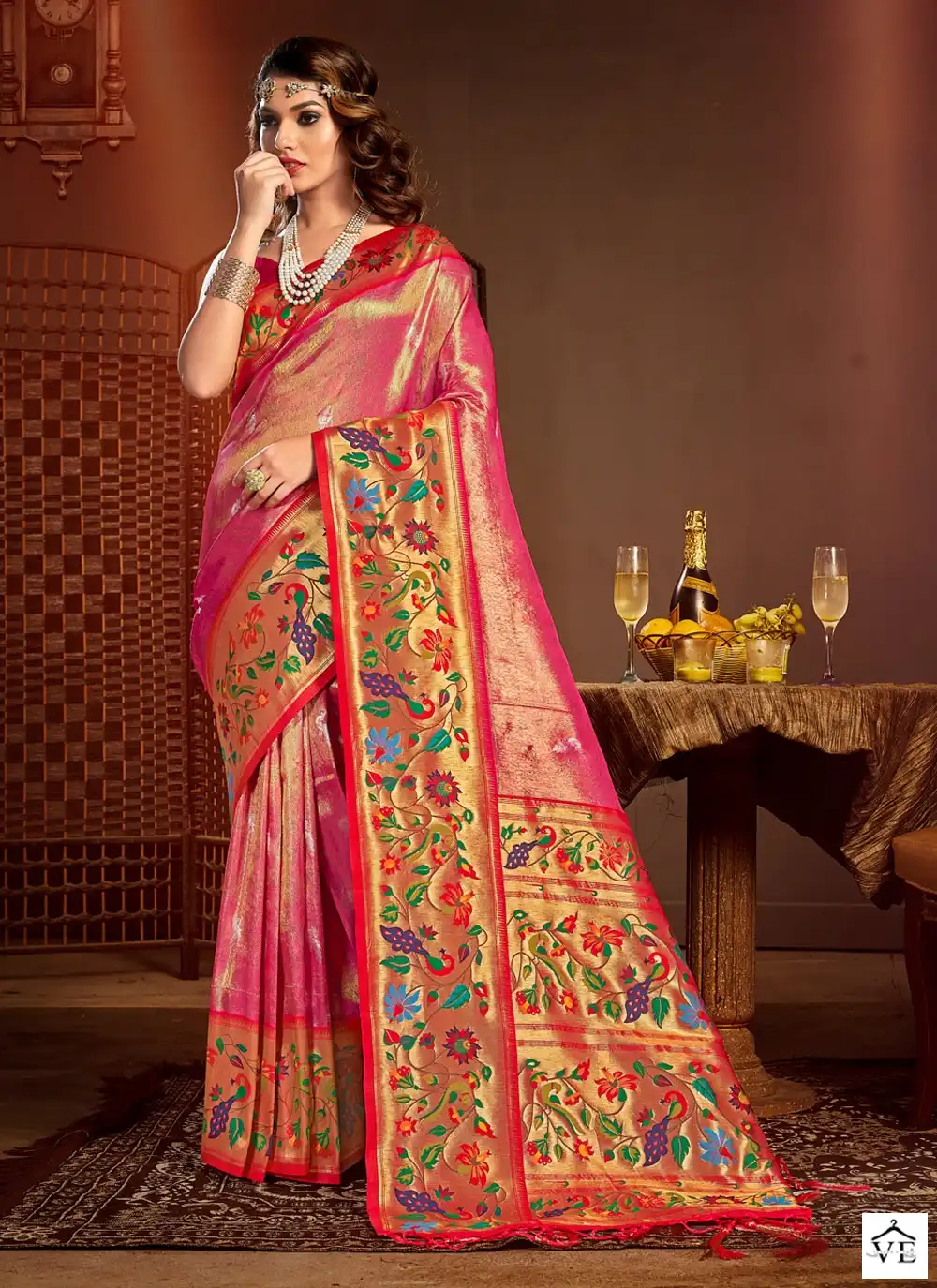 Sargam Jeshika Paithani Silk Wholesale Saree Catalog — Wholesale Sarees, MPA wholesale from Surat - Gallery Image 5