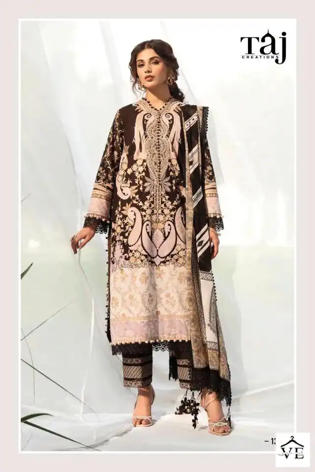 VE Jade Solitaire Pure Cotton Wholesale Pakistani Suit Catalog — Wholesale Salwar Suits, MPA wholesale from Surat - Gallery Image 2