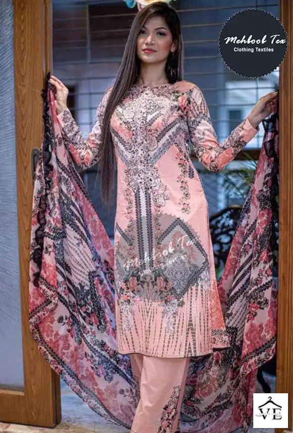 Mehboob Tex Jade Bliss Court Dusty Vol 1 Pure Cotton Wholesale Pakistani Suit — Wholesale Salwar Suits, MPA wholesale from Surat — view 3