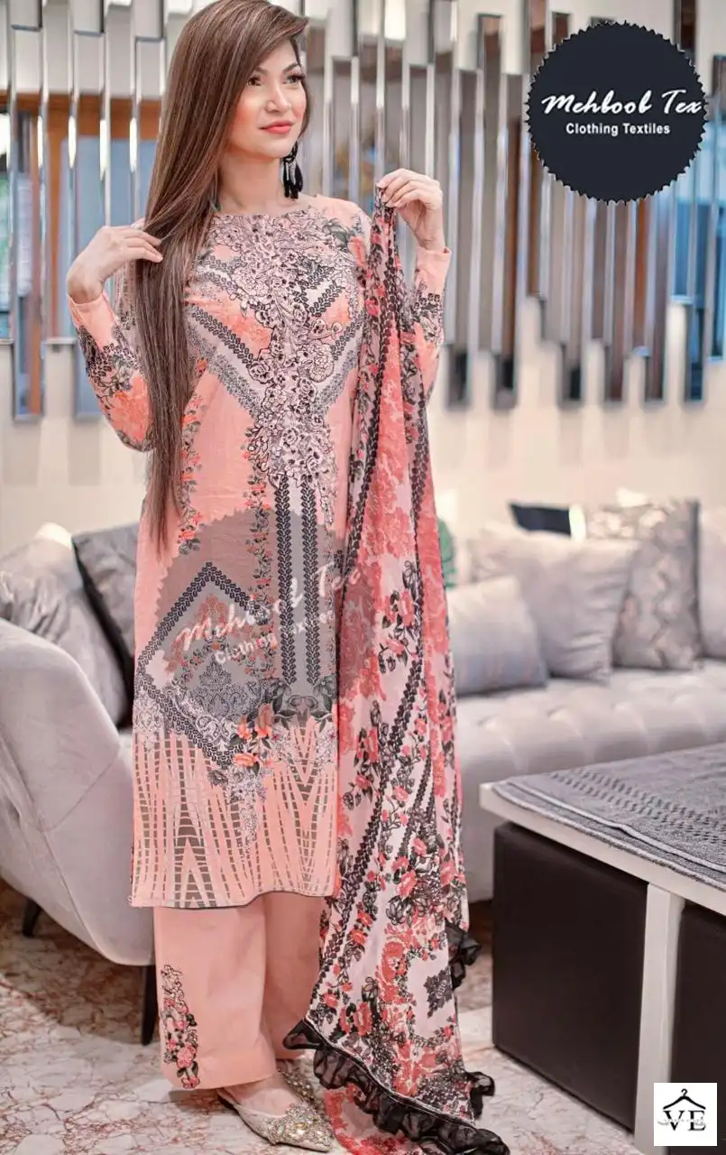 Mehboob Tex Jade Bliss Court Dusty Vol 1 Pure Cotton Wholesale Pakistani Suit — Wholesale Salwar Suits, MPA wholesale from Surat — view 4